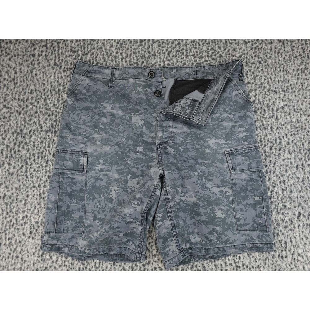 Rothco BDU Cargo Shorts Mens Medium Regular Grey Digital Camo Tactical Utility